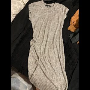 grey right maxi dress